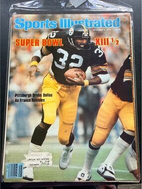 1979 Sports Illustrated Franco Harris Steelers Super Bowl XIII 1/2 Nov 5